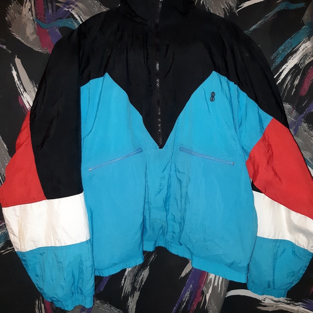 Vintage 90s bill blass windbreaker size XL